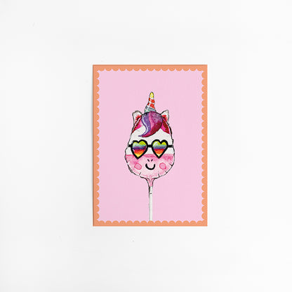 Kaart Unicorn ballon