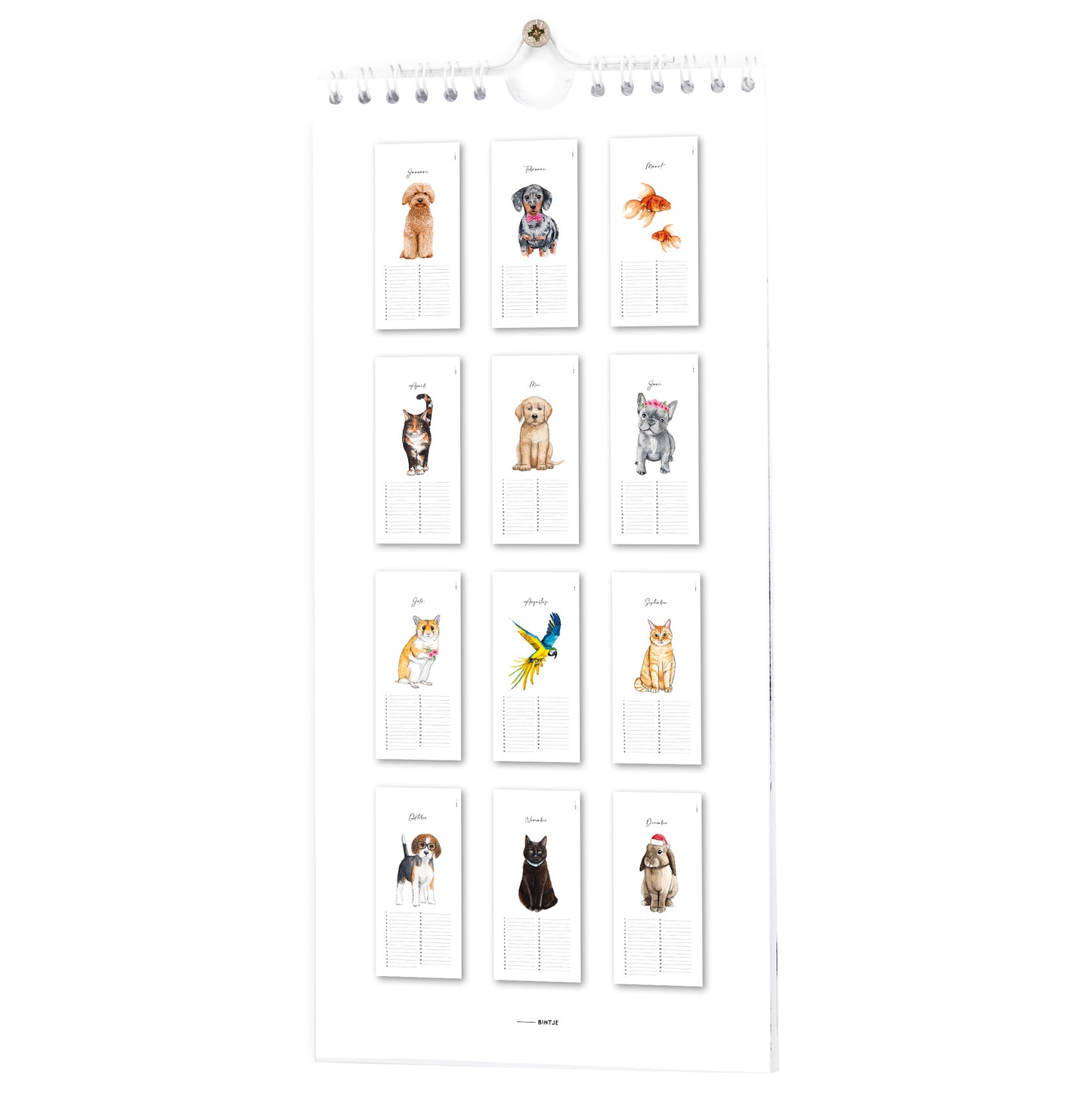 Kalender Huisdieren