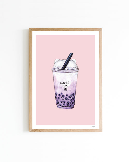 Poster Bubble tea 15x20cm