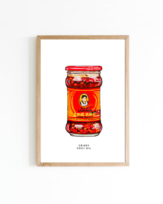 Poster Food Crispy chili oil