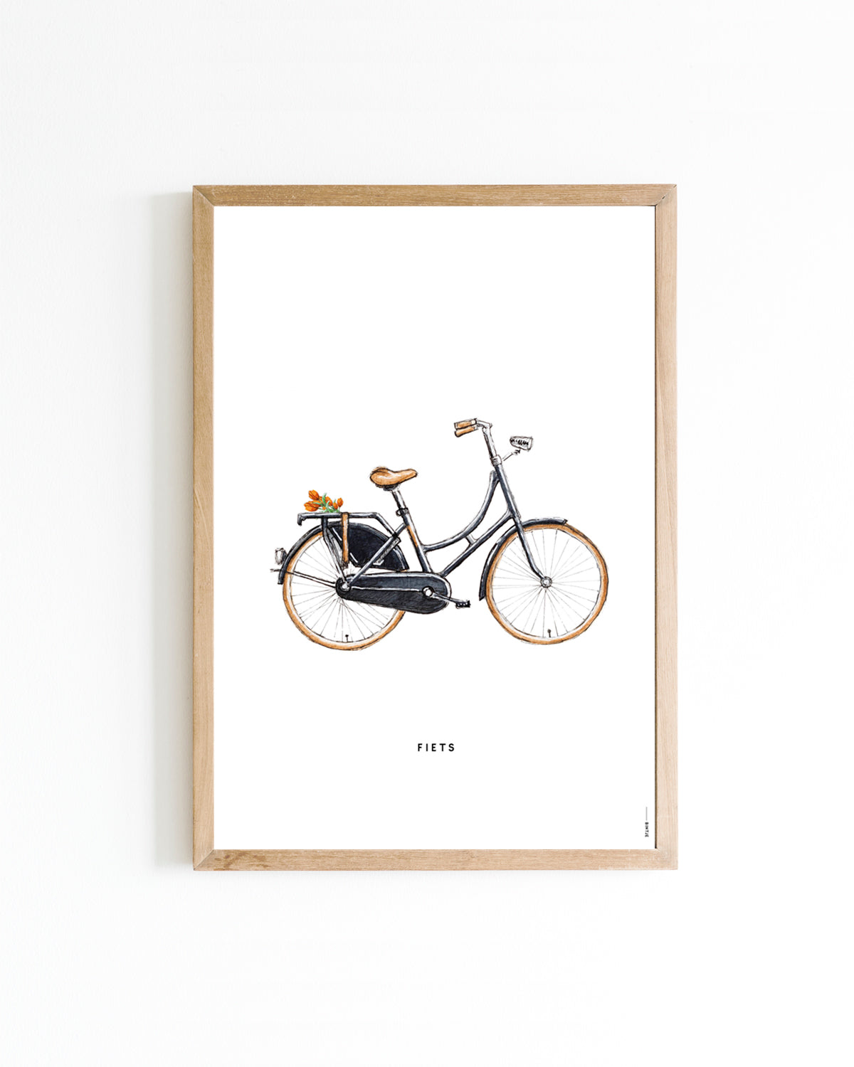 Poster Holland Oma fiets 15x20cm