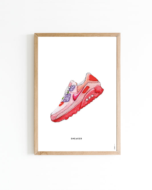 Poster Nike air max roze 15x20cm