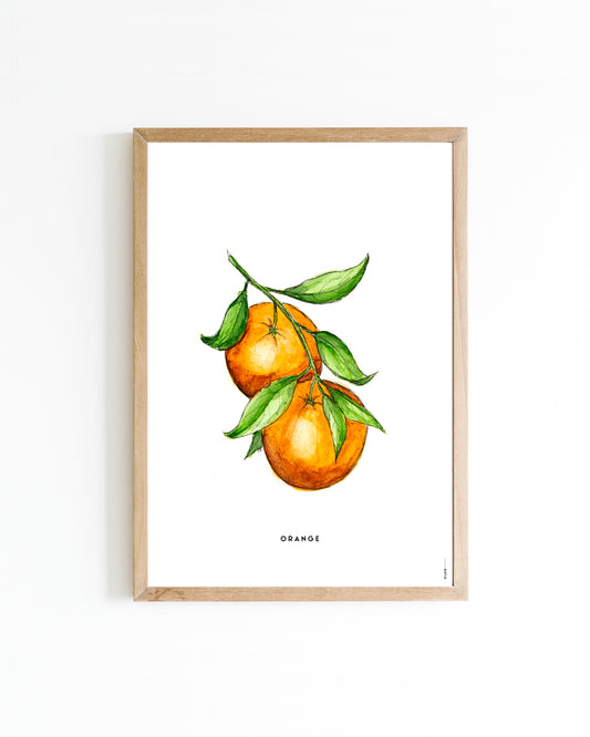 Poster Orange 15x20cm