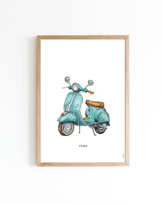 Poster Vespa 15x20cm