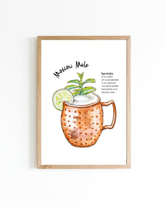 Poster Cocktail Moscow Mule 15x20cm