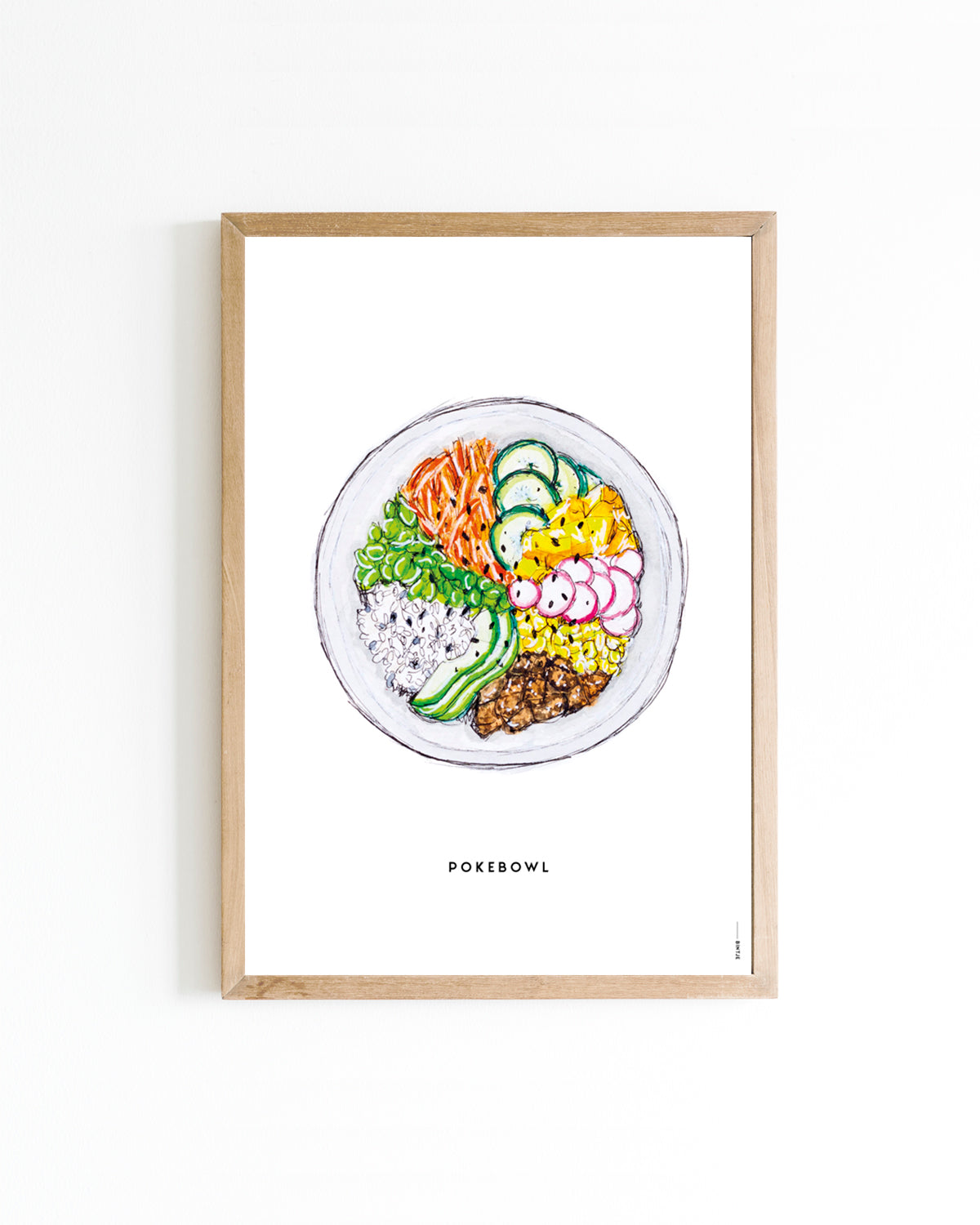 Poster Food Pokebowl 15x20
