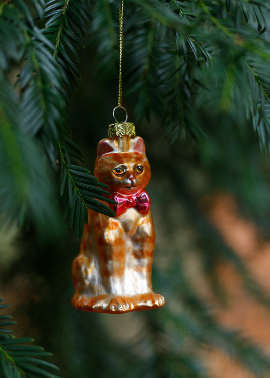 Kerstbal Rode kat