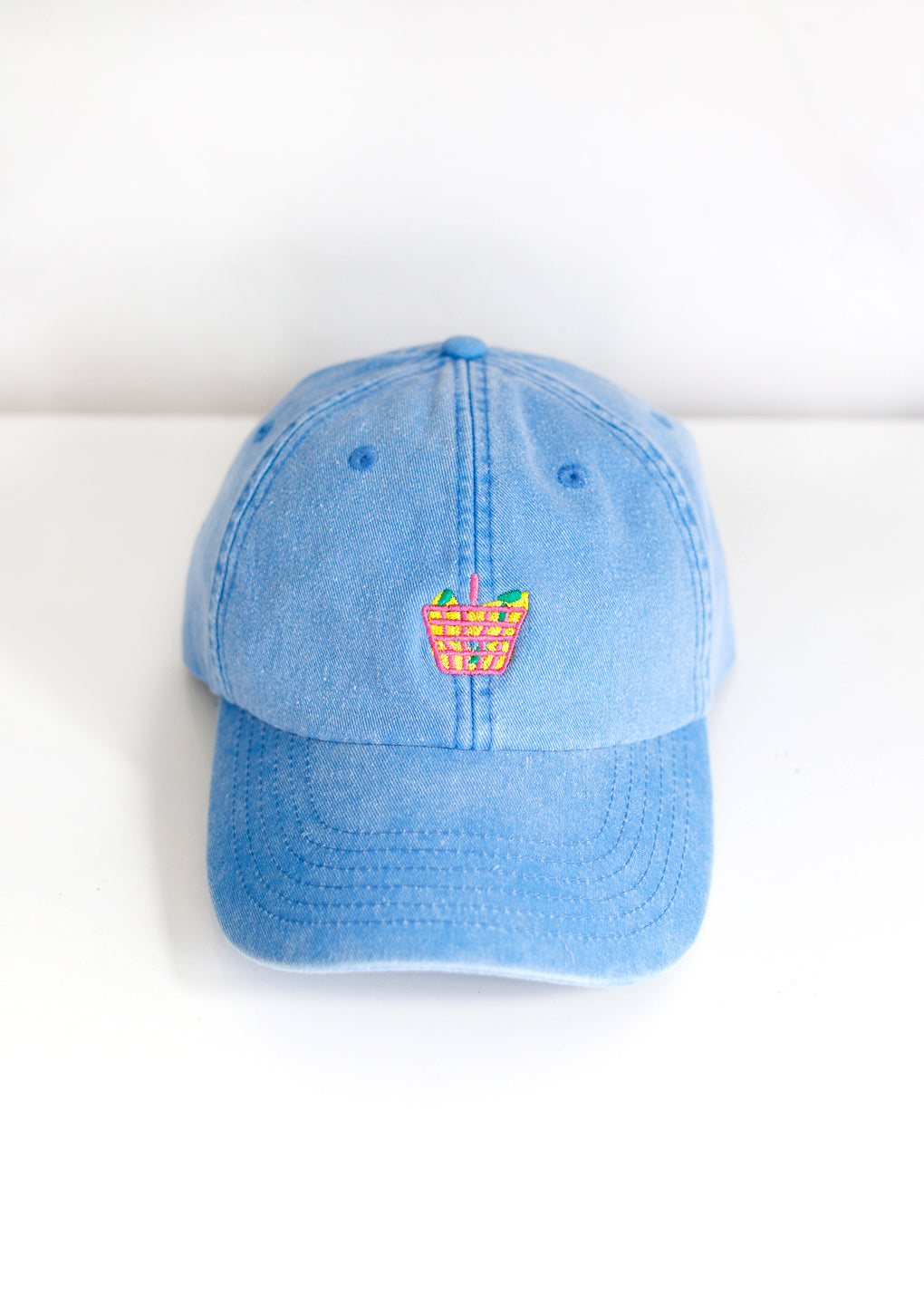 Petje Mandje citroenen blauw
