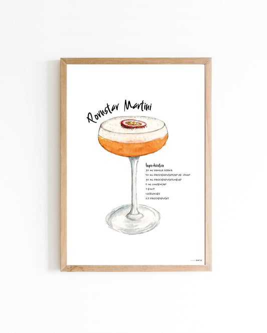 Poster Cocktail Pornstar Martini 15x20cm
