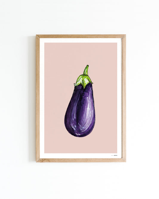 Poster Food Aubergine