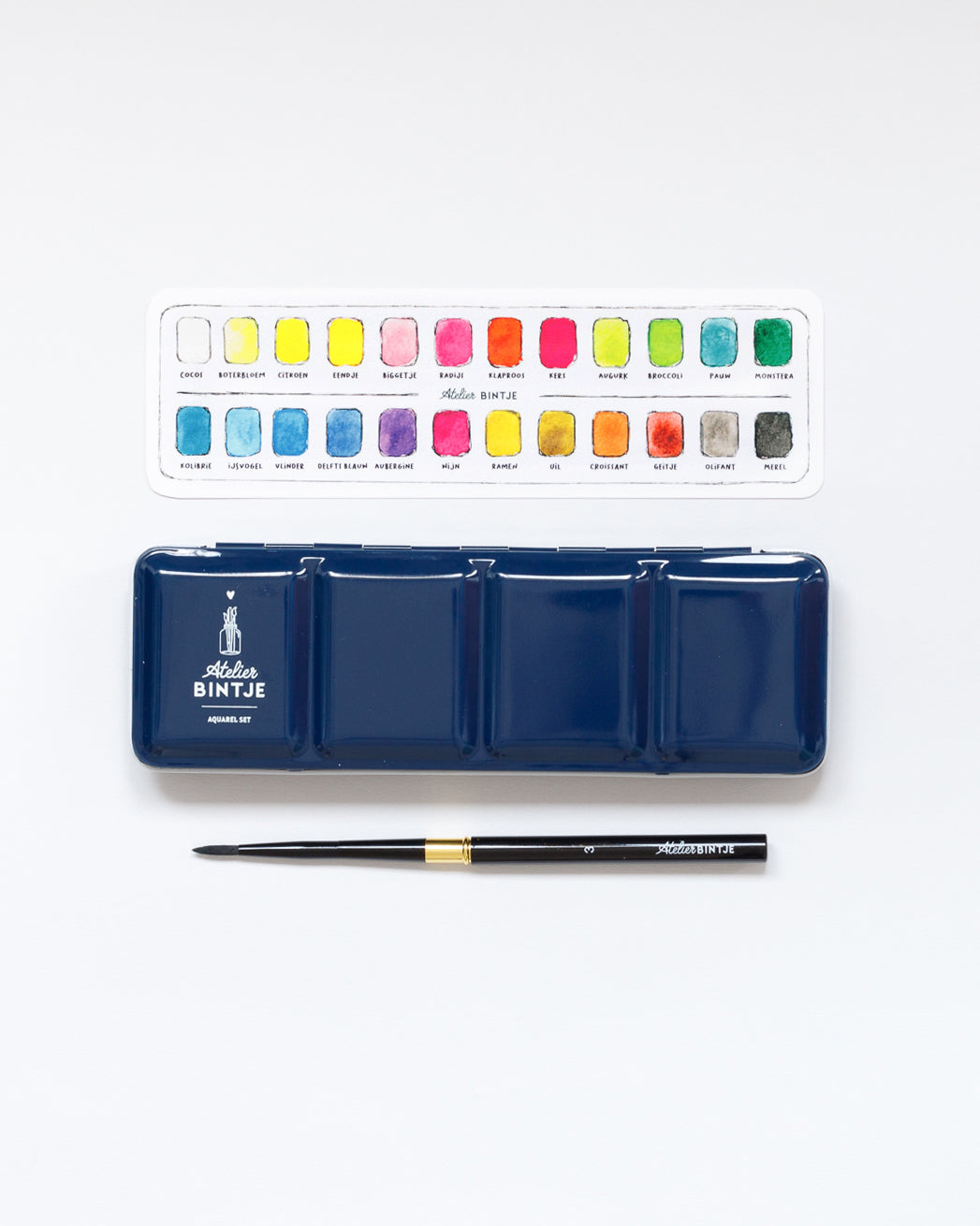 Bintje Atelier Aquarel verfset 24 kleuren