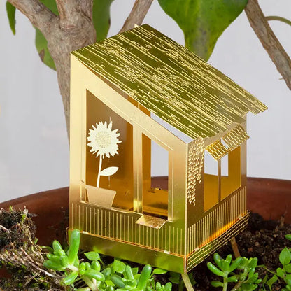 Tiny Treehouse – mini messing boomhutje voor je plant