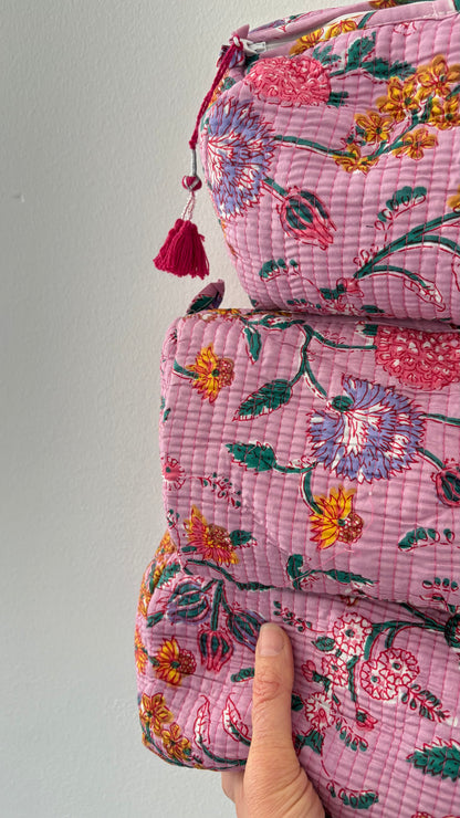 ToiletTas Bloemen roze