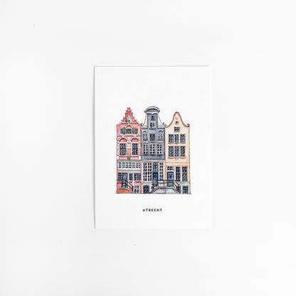 Kaart Holland Utrecht geveltjes