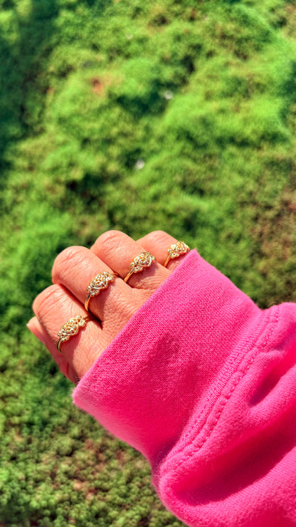 Milagros Hart Ring