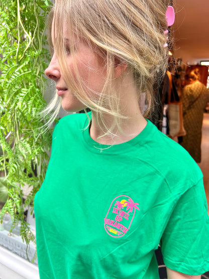 Shirt “ik wil op vakantie” Groen