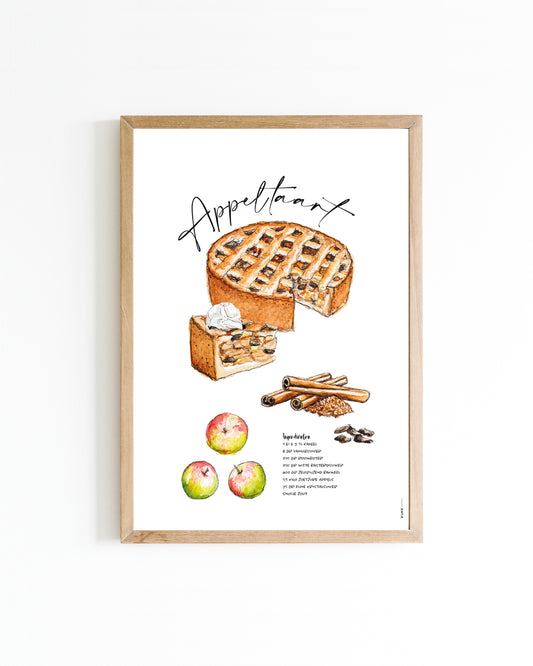 Poster Appeltaart A4