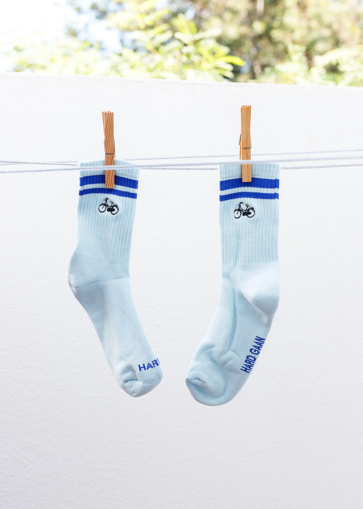 Sokken: blauw fiets maat 38-42