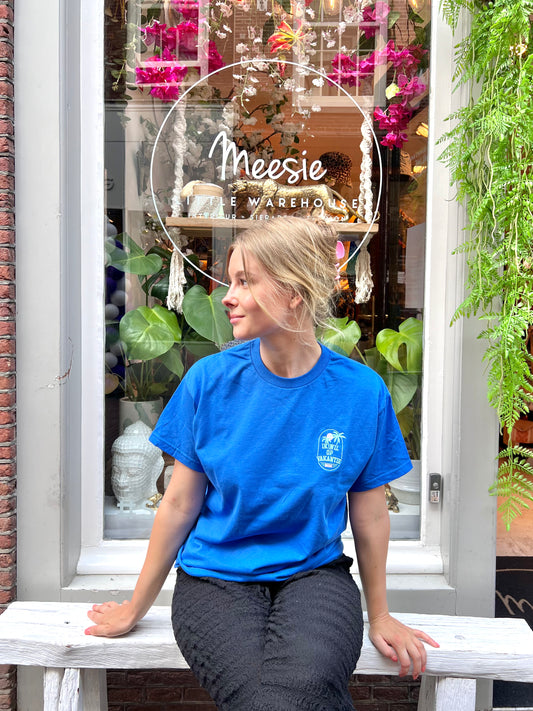 Shirt “ik wil op vakantie” Blauw