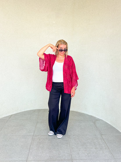 Izzy Kimono Vest Groen