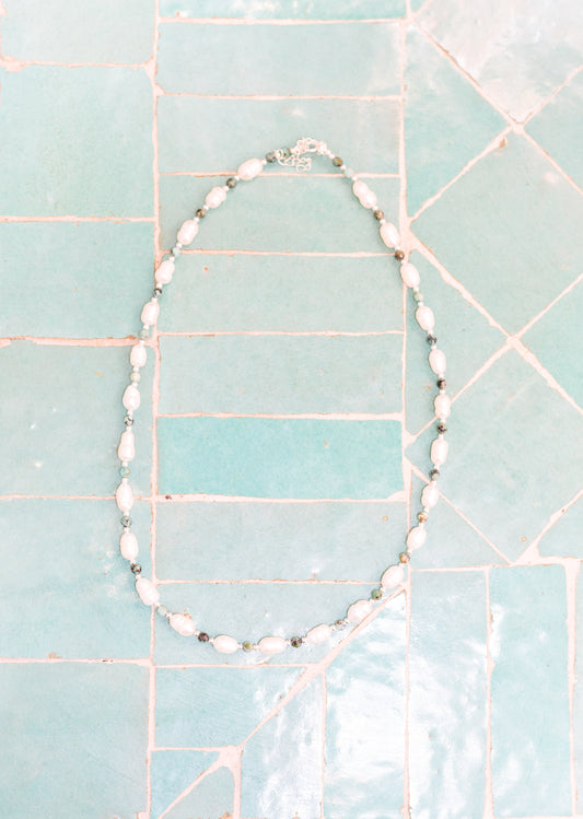 Ketting Jaspis Parels