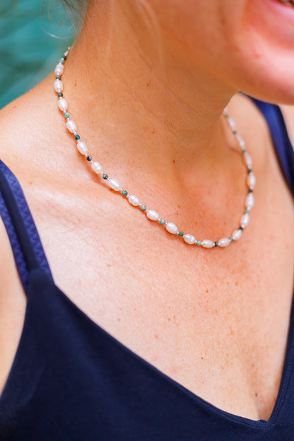 Ketting Jaspis Parels