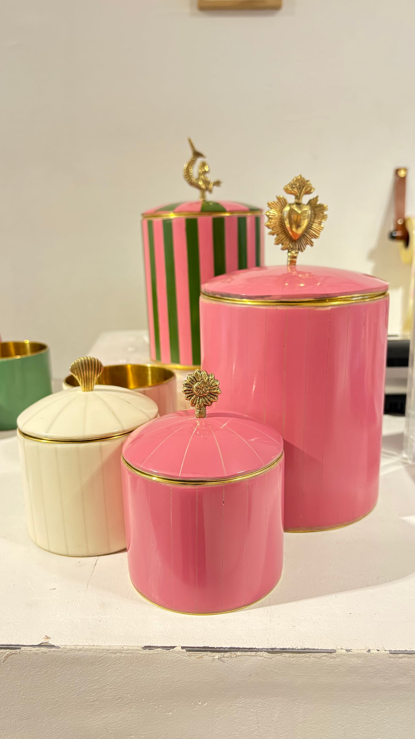 Box Bloem Roze-Groen