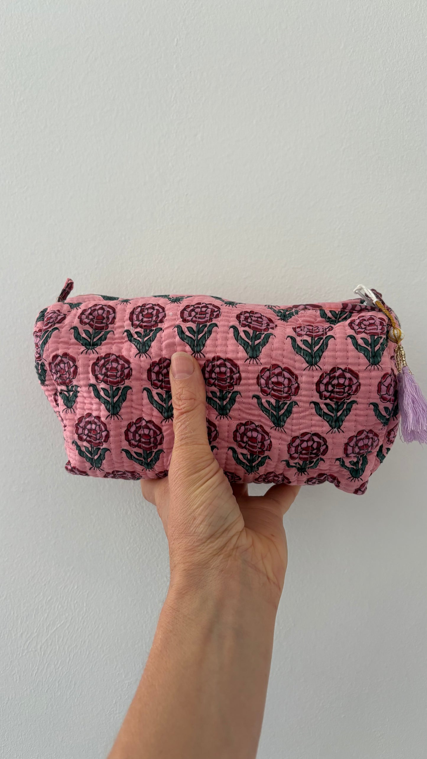 ToiletTas Bloemen roze II