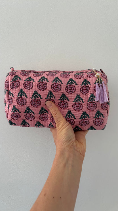 ToiletTas Bloemen roze II