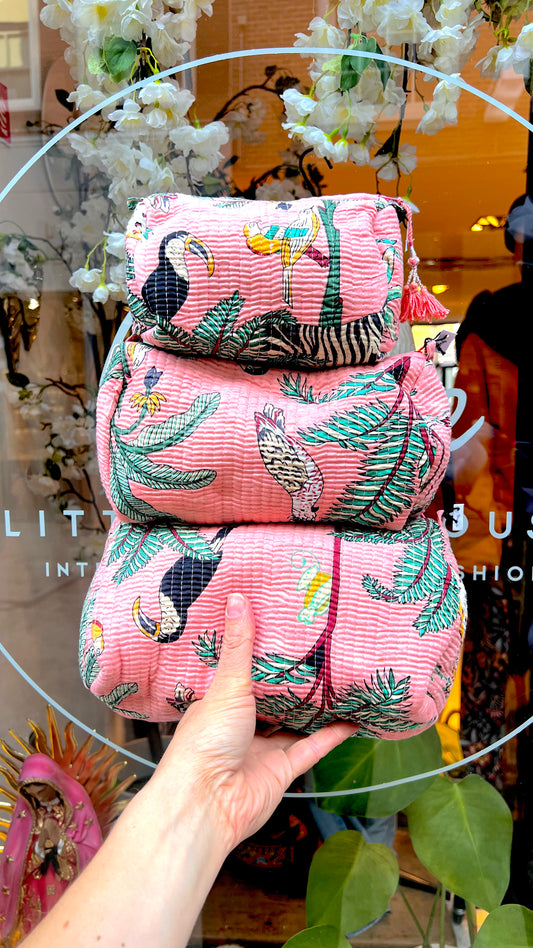 ToiletTas Roze Jungle