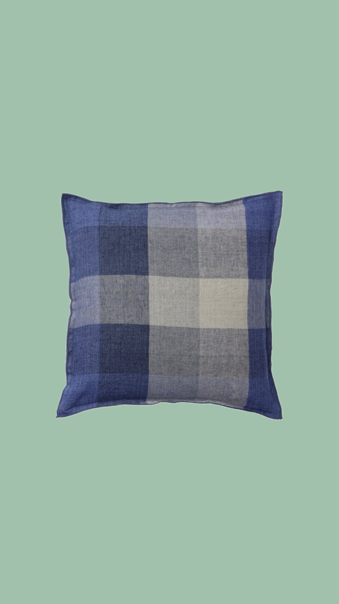 Kussen Ruitjes Blauw