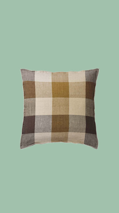 Kussen Ruitjes Chocolade