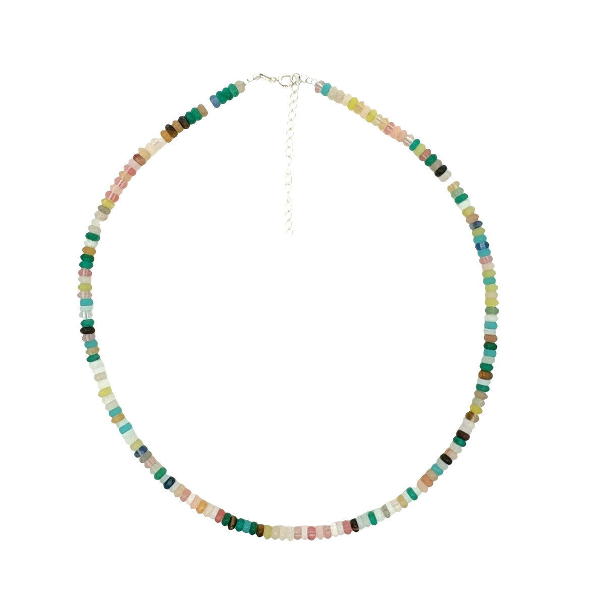 Ketting Agaath Edelstenen Groen