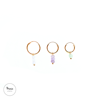 Basic Oorringen Goud op Zilver