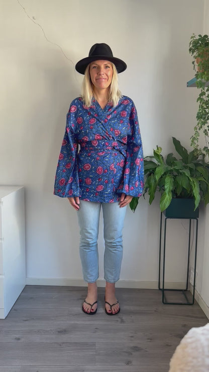 Blouse Blue Flowers