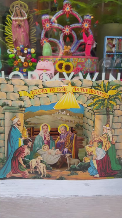 Kerststal 3d