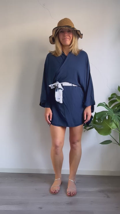 Emma Kimono Midnight Blue