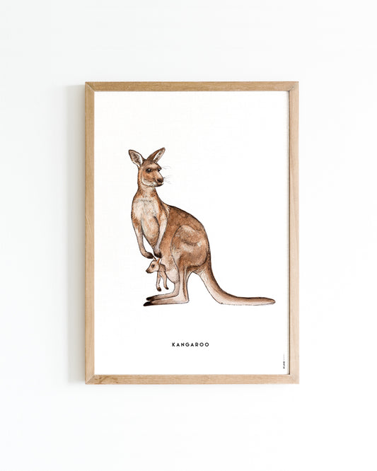 Poster Kangoeroe A4
