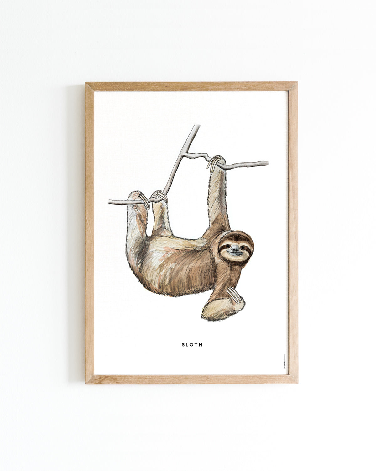 Poster Luiaard A4