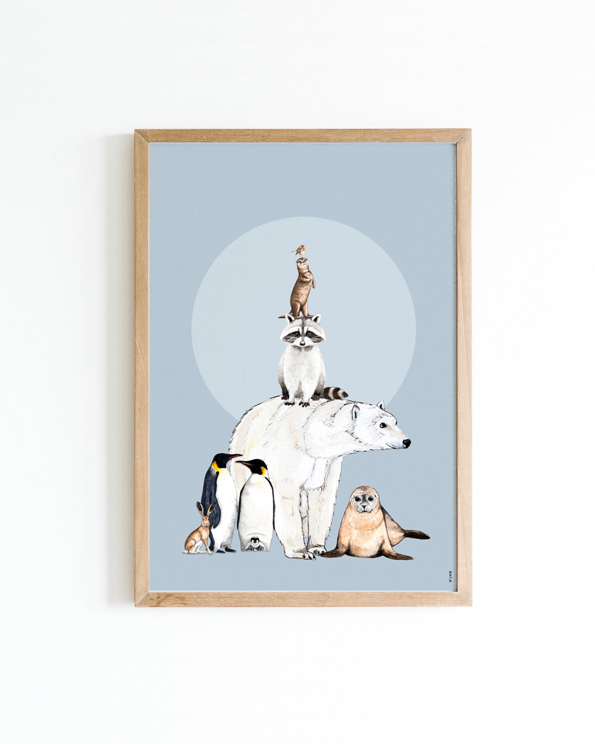 Poster Winterdieren A4